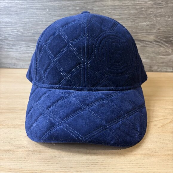 CB Hat Cap Strap Back Blue Navy Velvet Panel Sample NWT - Picture 1 of 13